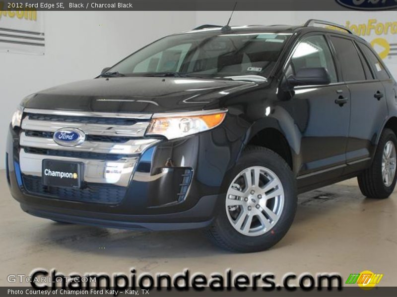 Black / Charcoal Black 2012 Ford Edge SE