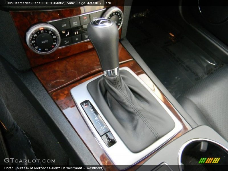 Sand Beige Metallic / Black 2009 Mercedes-Benz C 300 4Matic