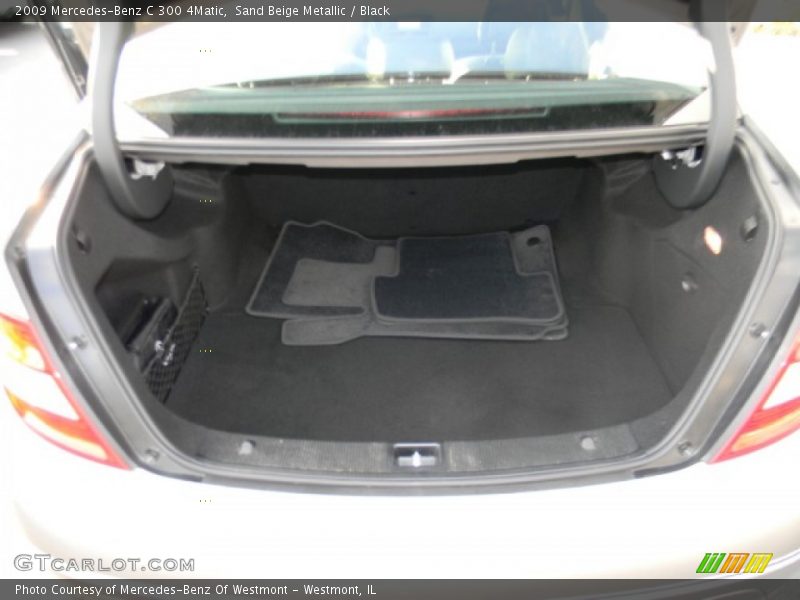 Sand Beige Metallic / Black 2009 Mercedes-Benz C 300 4Matic