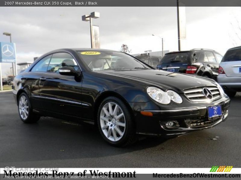 Black / Black 2007 Mercedes-Benz CLK 350 Coupe