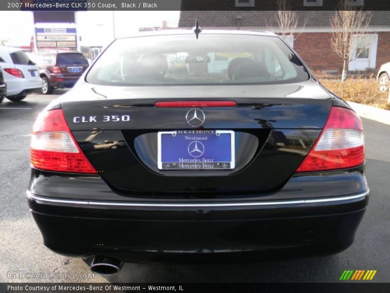 Black / Black 2007 Mercedes-Benz CLK 350 Coupe