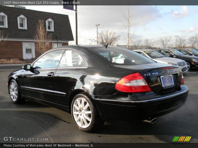Black / Black 2007 Mercedes-Benz CLK 350 Coupe