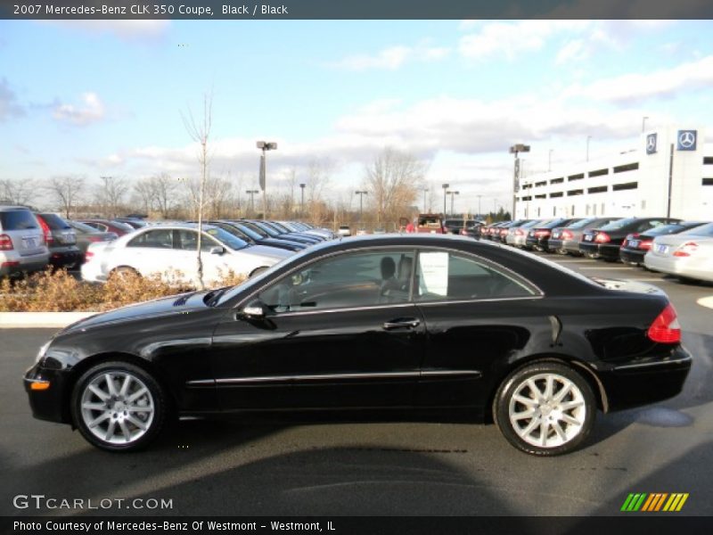 Black / Black 2007 Mercedes-Benz CLK 350 Coupe