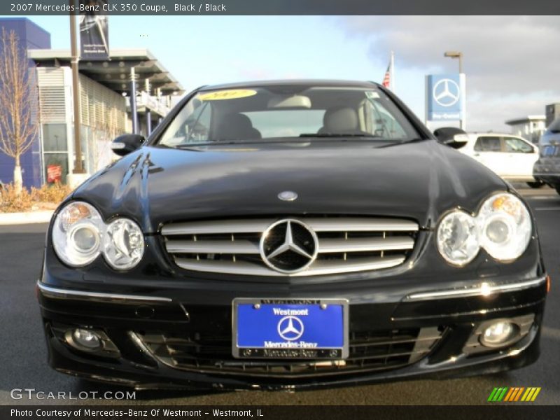 Black / Black 2007 Mercedes-Benz CLK 350 Coupe