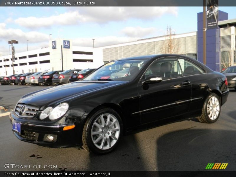 Black / Black 2007 Mercedes-Benz CLK 350 Coupe