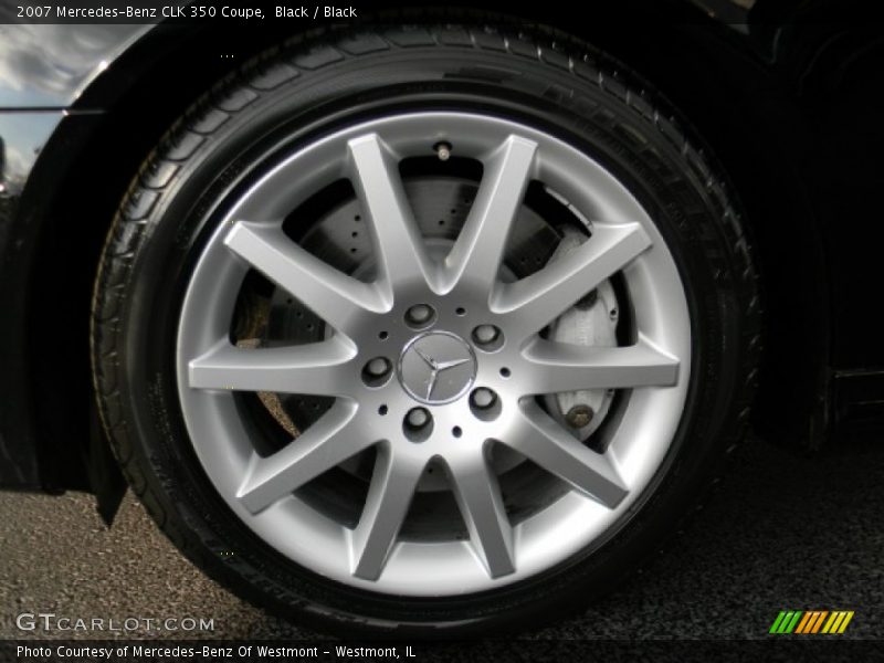Black / Black 2007 Mercedes-Benz CLK 350 Coupe