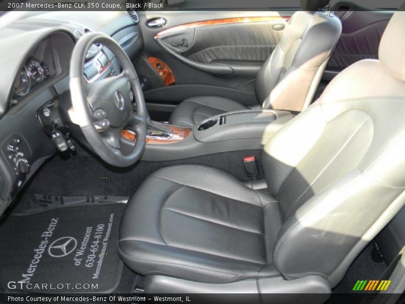 Black / Black 2007 Mercedes-Benz CLK 350 Coupe