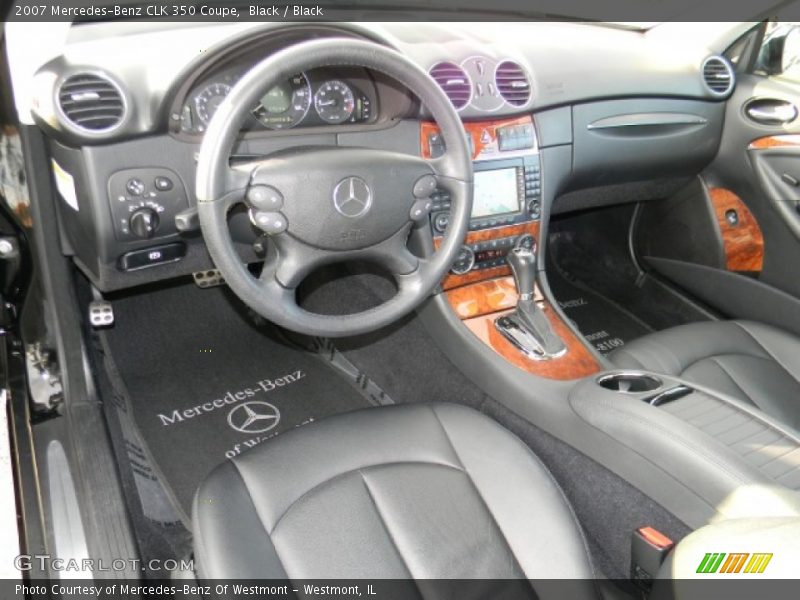 Black / Black 2007 Mercedes-Benz CLK 350 Coupe