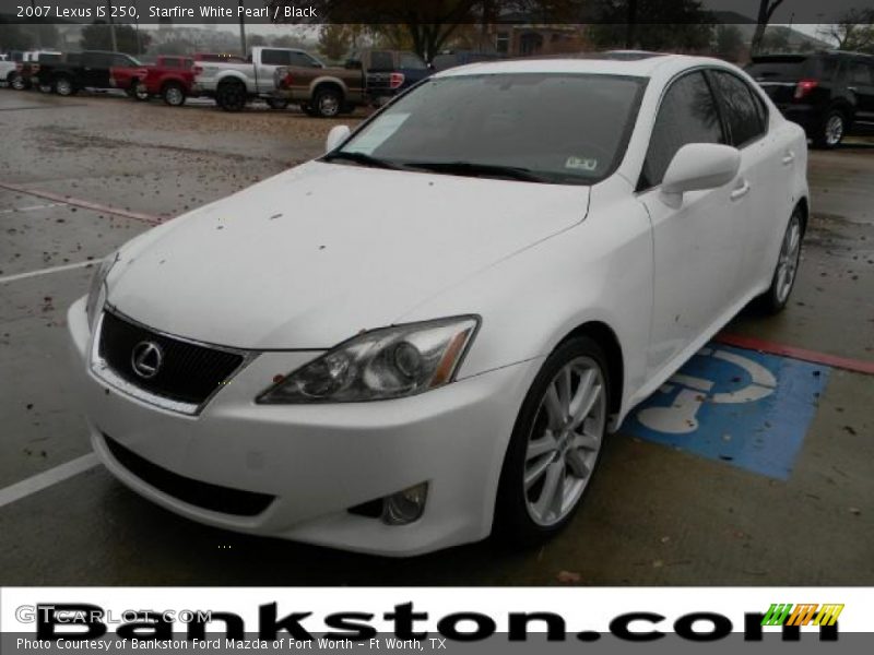 Starfire White Pearl / Black 2007 Lexus IS 250