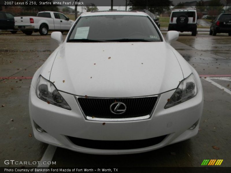 Starfire White Pearl / Black 2007 Lexus IS 250