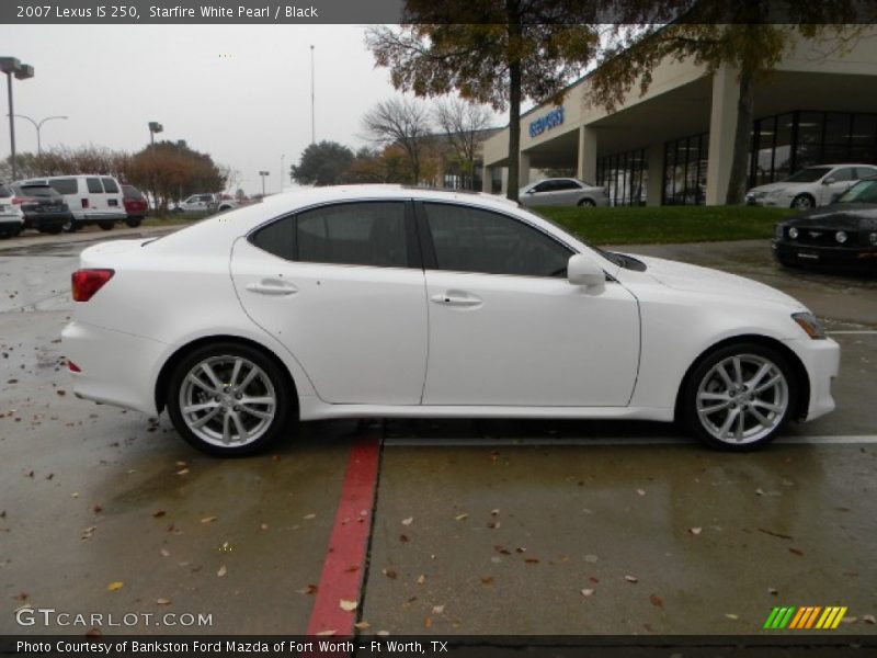 Starfire White Pearl / Black 2007 Lexus IS 250