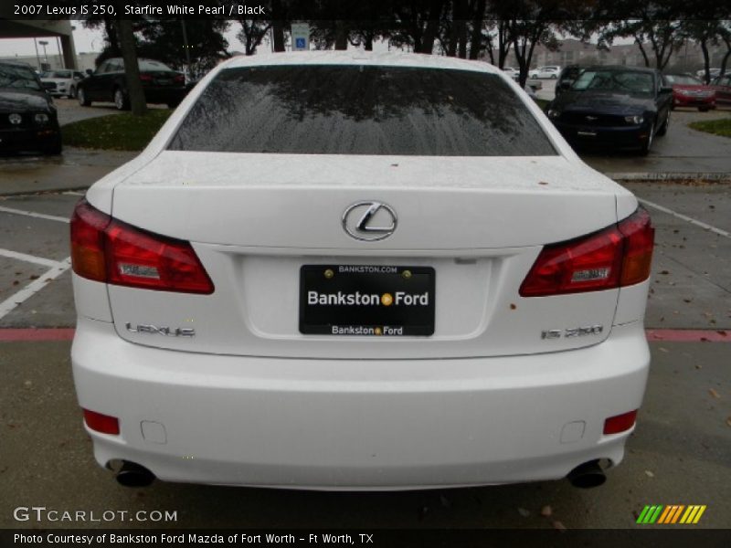 Starfire White Pearl / Black 2007 Lexus IS 250