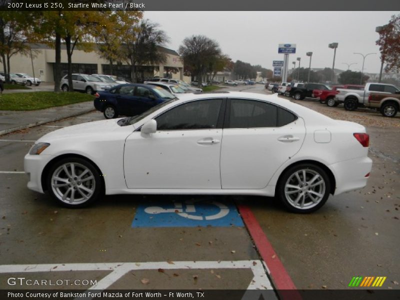 Starfire White Pearl / Black 2007 Lexus IS 250