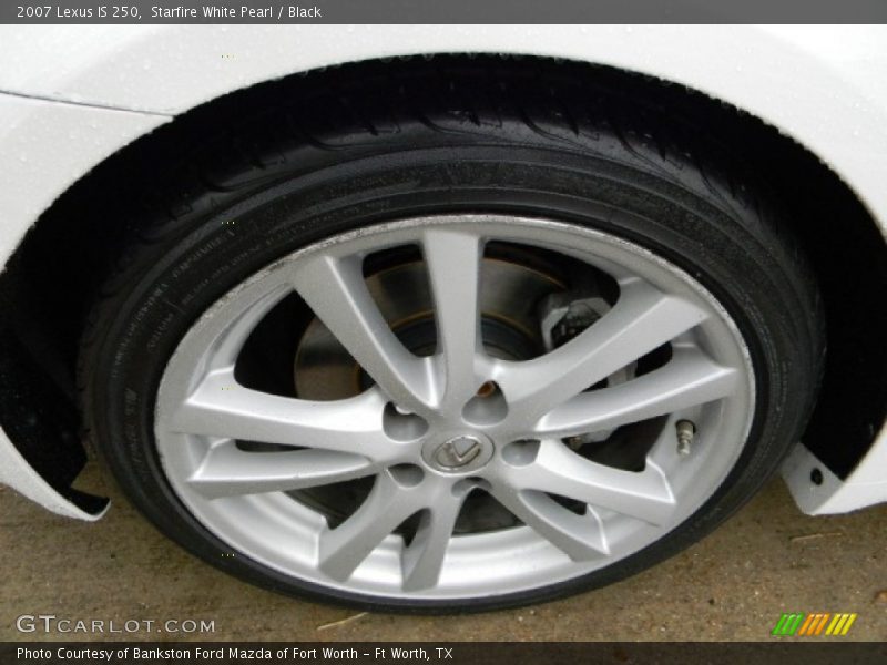 Starfire White Pearl / Black 2007 Lexus IS 250