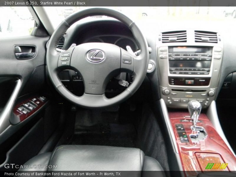 Starfire White Pearl / Black 2007 Lexus IS 250