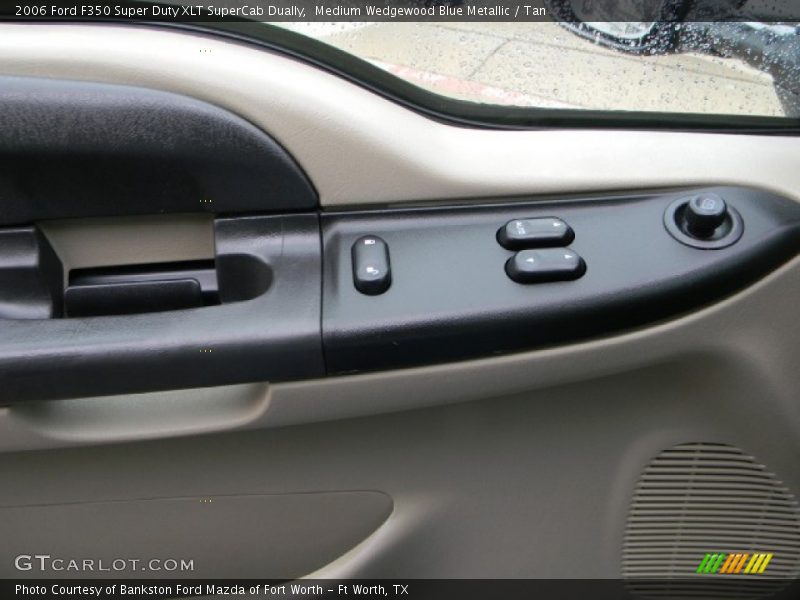 Medium Wedgewood Blue Metallic / Tan 2006 Ford F350 Super Duty XLT SuperCab Dually