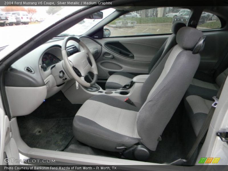 Silver Metallic / Medium Graphite 2004 Ford Mustang V6 Coupe