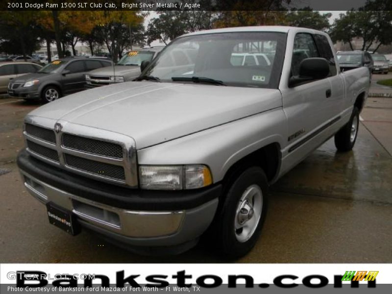 Bright Silver Metallic / Agate 2001 Dodge Ram 1500 SLT Club Cab