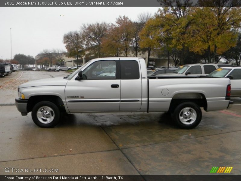 Bright Silver Metallic / Agate 2001 Dodge Ram 1500 SLT Club Cab