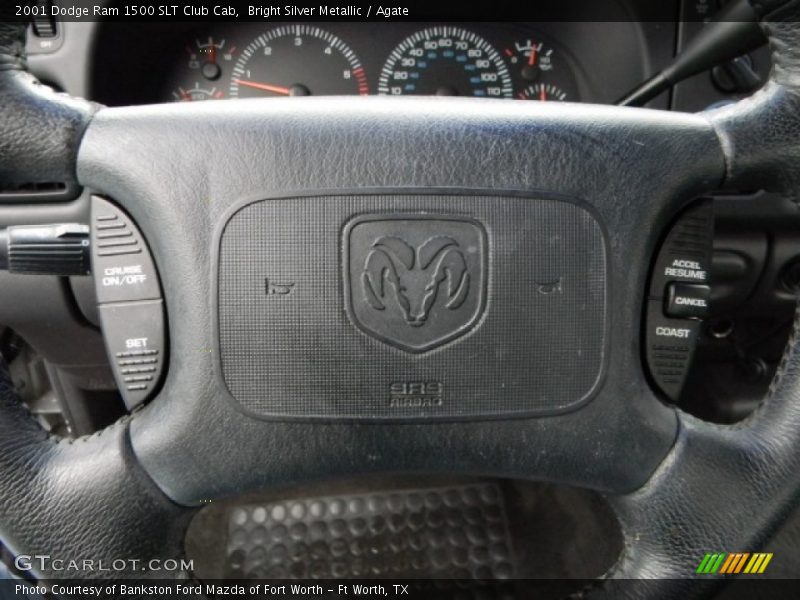 Bright Silver Metallic / Agate 2001 Dodge Ram 1500 SLT Club Cab