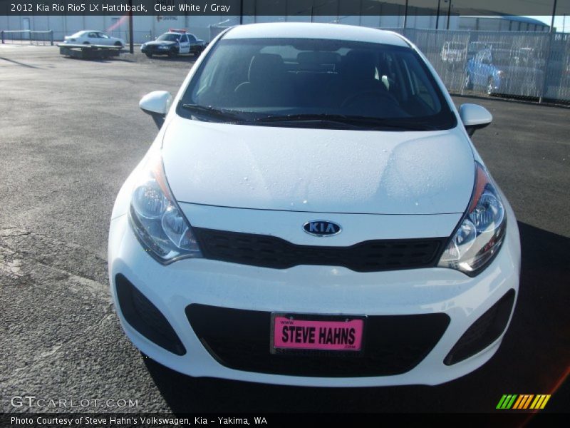 Clear White / Gray 2012 Kia Rio Rio5 LX Hatchback