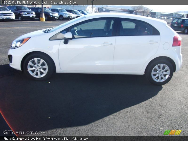 Clear White / Gray 2012 Kia Rio Rio5 LX Hatchback