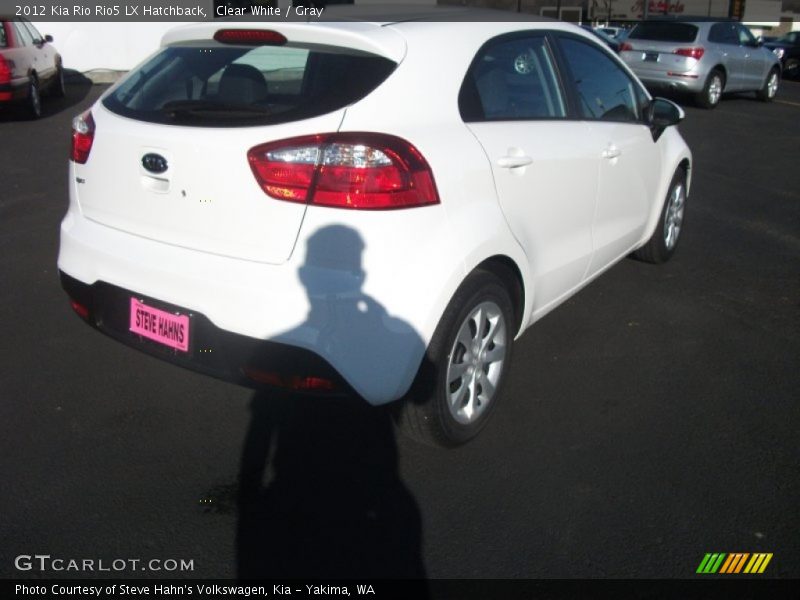 Clear White / Gray 2012 Kia Rio Rio5 LX Hatchback