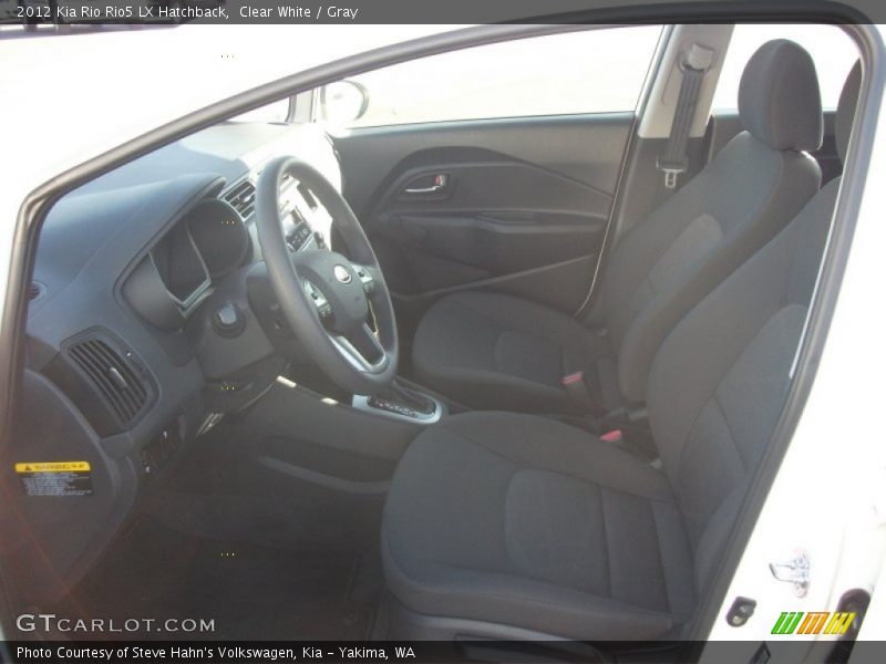 Clear White / Gray 2012 Kia Rio Rio5 LX Hatchback