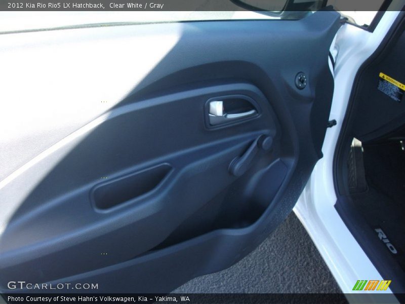 Clear White / Gray 2012 Kia Rio Rio5 LX Hatchback