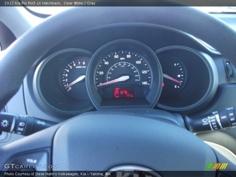Clear White / Gray 2012 Kia Rio Rio5 LX Hatchback