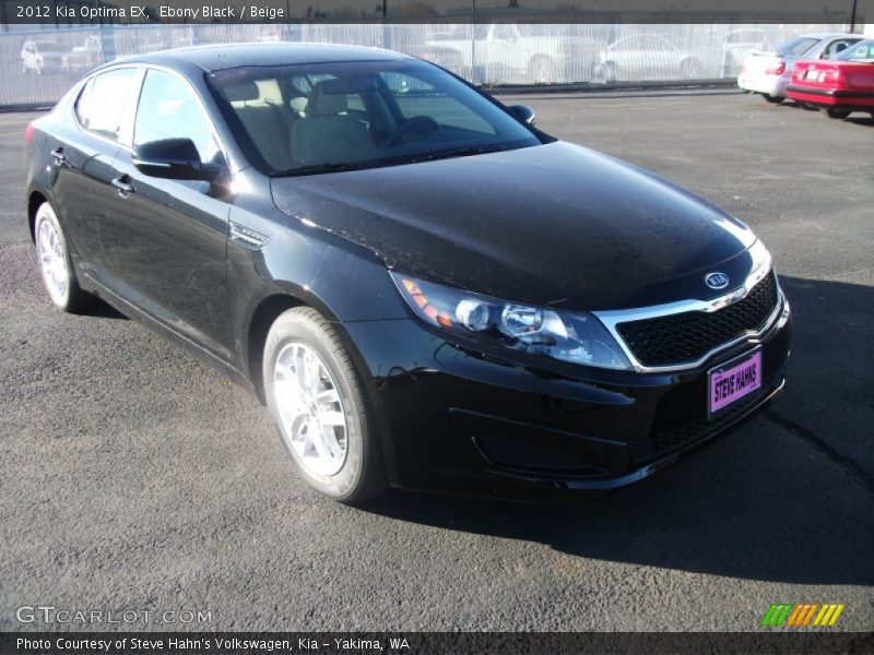 Ebony Black / Beige 2012 Kia Optima EX