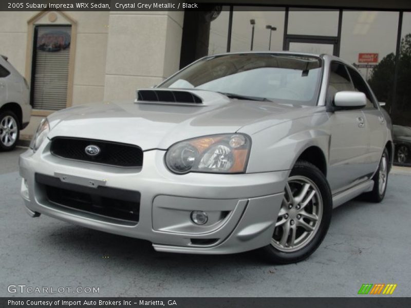 Crystal Grey Metallic / Black 2005 Subaru Impreza WRX Sedan