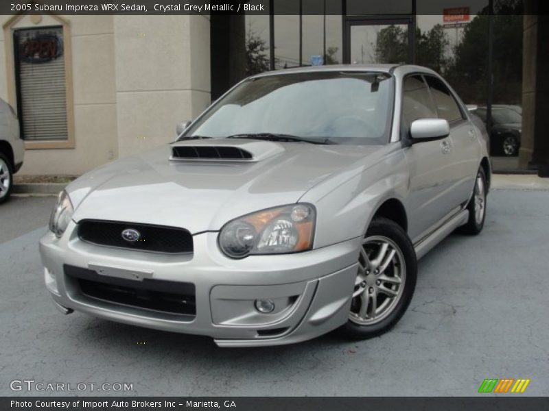Crystal Grey Metallic / Black 2005 Subaru Impreza WRX Sedan