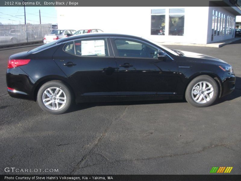Ebony Black / Beige 2012 Kia Optima EX