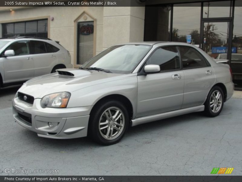 Crystal Grey Metallic / Black 2005 Subaru Impreza WRX Sedan