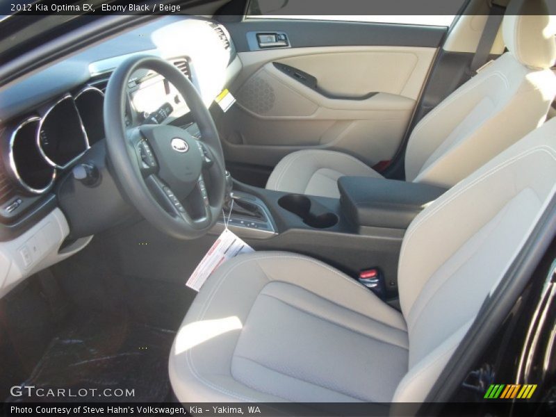 Ebony Black / Beige 2012 Kia Optima EX