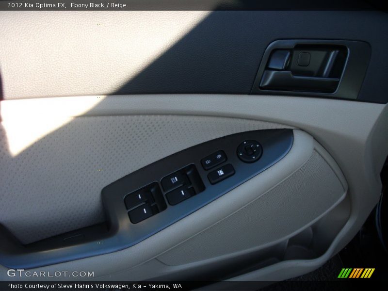 Ebony Black / Beige 2012 Kia Optima EX