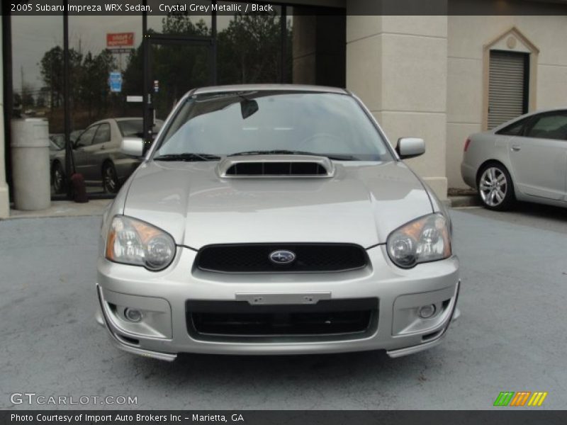 Crystal Grey Metallic / Black 2005 Subaru Impreza WRX Sedan