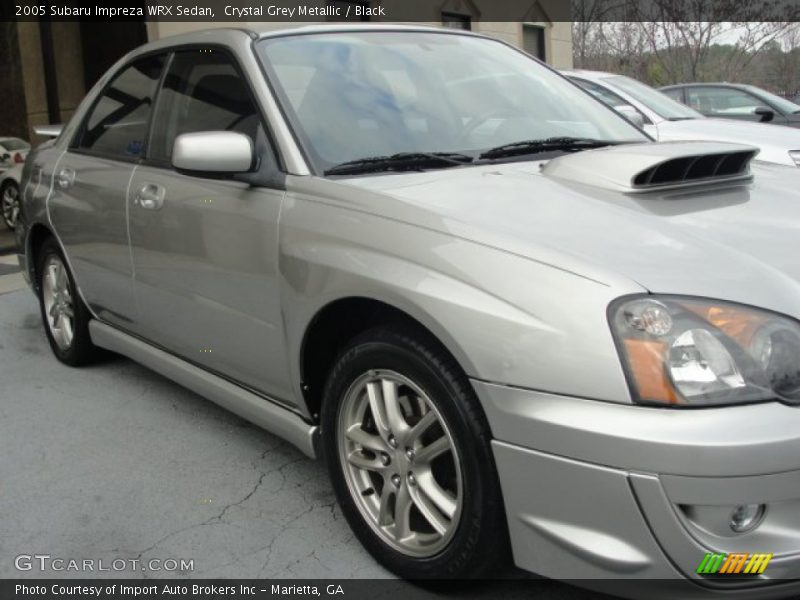 Crystal Grey Metallic / Black 2005 Subaru Impreza WRX Sedan