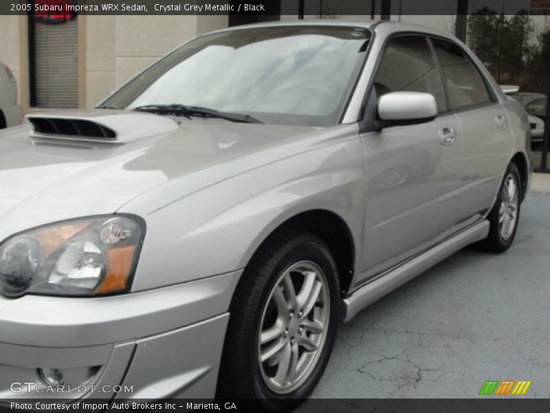 Crystal Grey Metallic / Black 2005 Subaru Impreza WRX Sedan