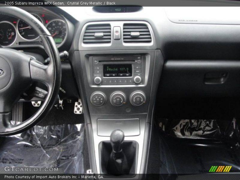 Crystal Grey Metallic / Black 2005 Subaru Impreza WRX Sedan