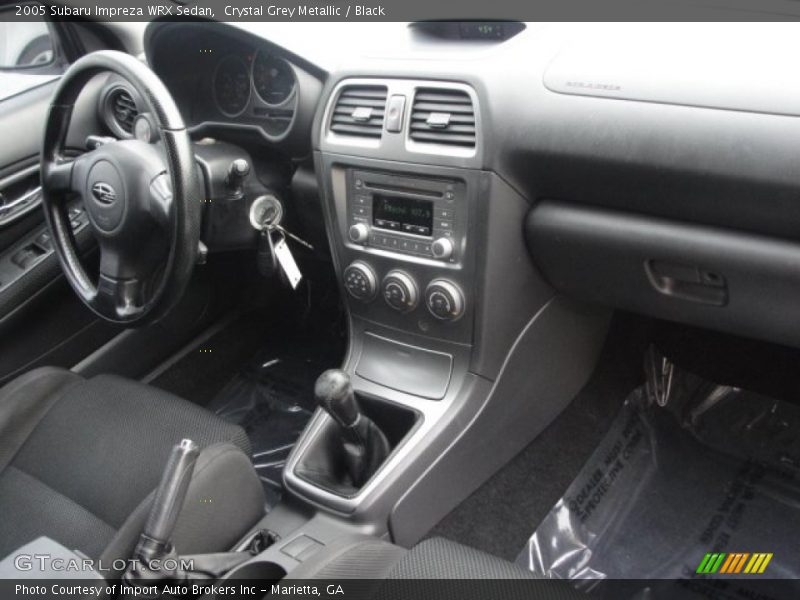 Crystal Grey Metallic / Black 2005 Subaru Impreza WRX Sedan