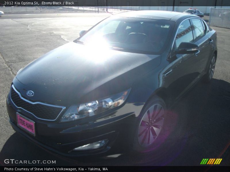 Ebony Black / Black 2012 Kia Optima SX