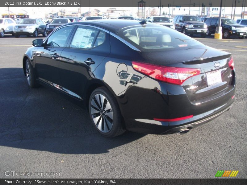 Ebony Black / Black 2012 Kia Optima SX