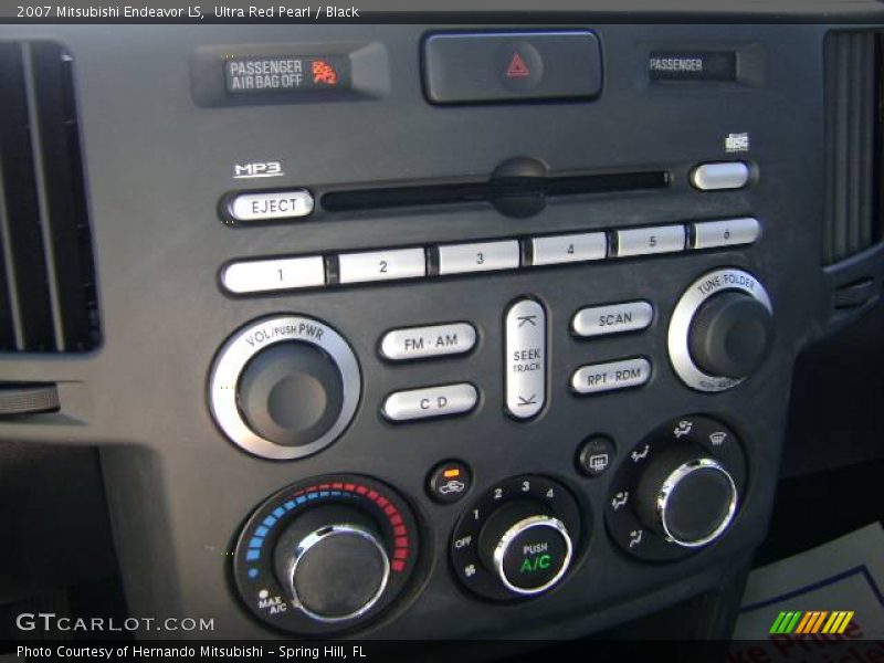 Ultra Red Pearl / Black 2007 Mitsubishi Endeavor LS
