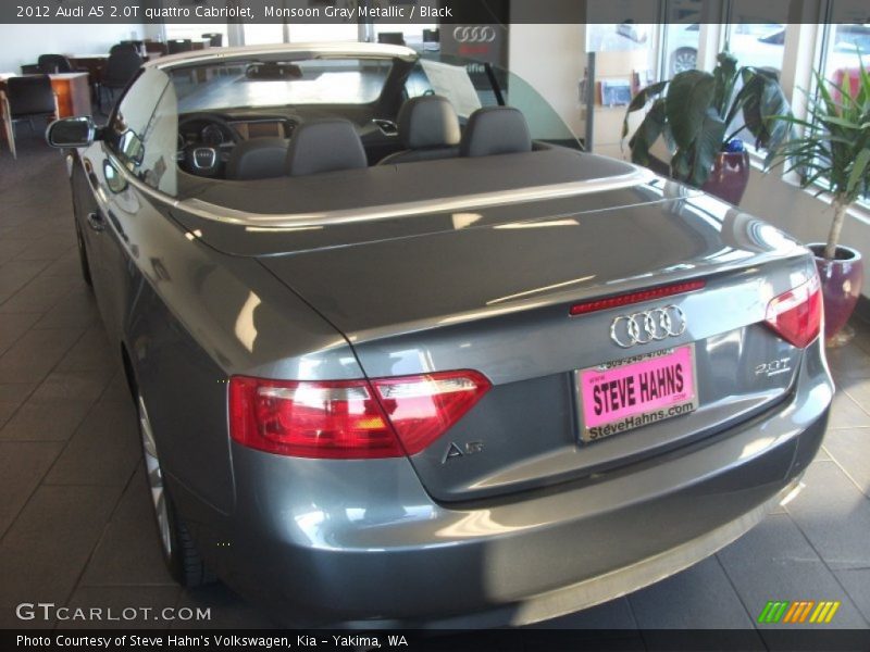 Monsoon Gray Metallic / Black 2012 Audi A5 2.0T quattro Cabriolet