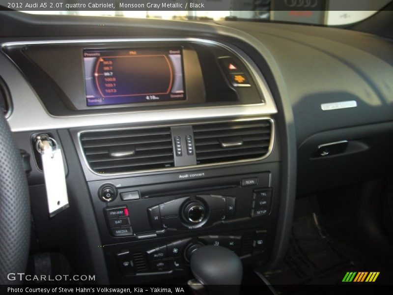 Monsoon Gray Metallic / Black 2012 Audi A5 2.0T quattro Cabriolet
