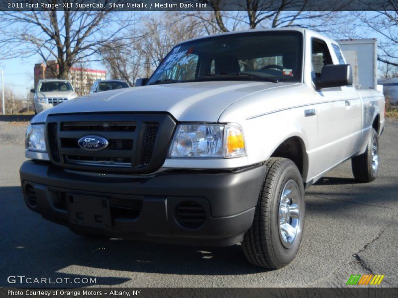 Silver Metallic / Medium Dark Flint 2011 Ford Ranger XLT SuperCab