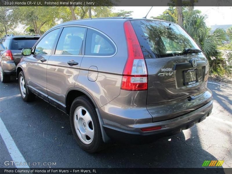 Polished Metal Metallic / Ivory 2010 Honda CR-V LX