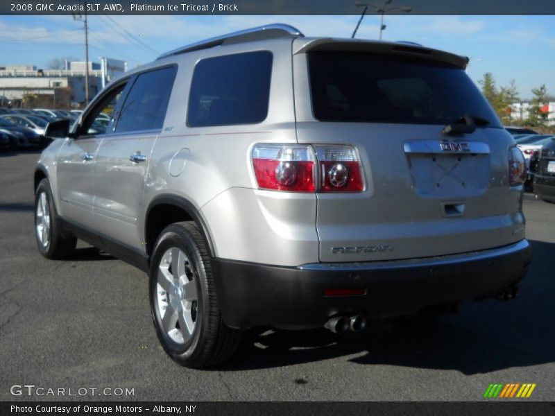 Platinum Ice Tricoat / Brick 2008 GMC Acadia SLT AWD